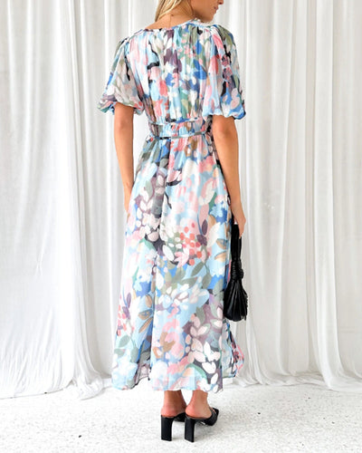 Sandra - Boho Floral Maxi Dress