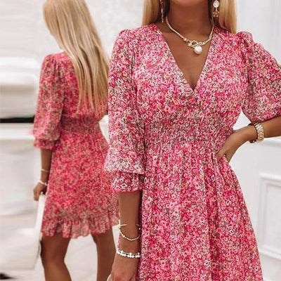 Shery - Elegant Floral Dress