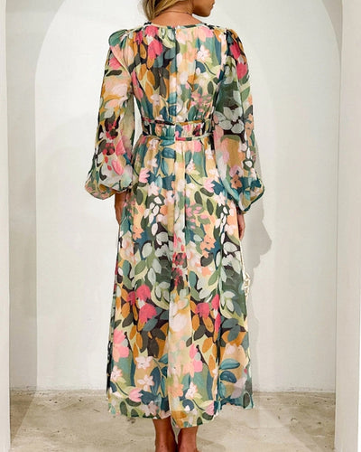 Sandra - Boho Floral Maxi Dress