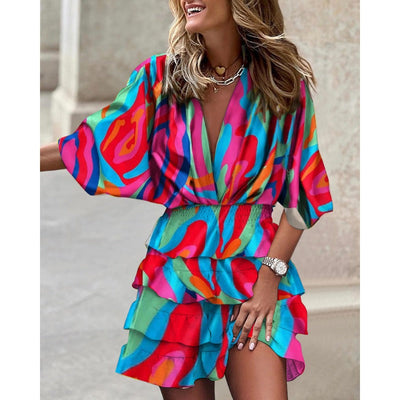 Desiree - Stylish Print Dress