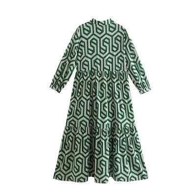 Rania - Geometric Print Dress