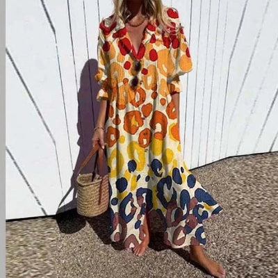 Erma - Vibrant Bloom Dress